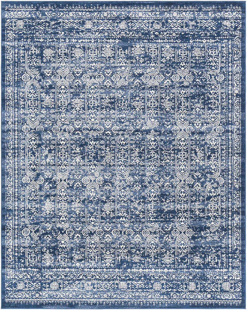 Michie Dark Blue Area Rug