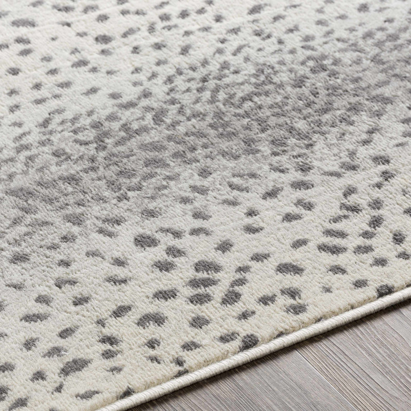 Pointblank Gray Leopard Print Rug