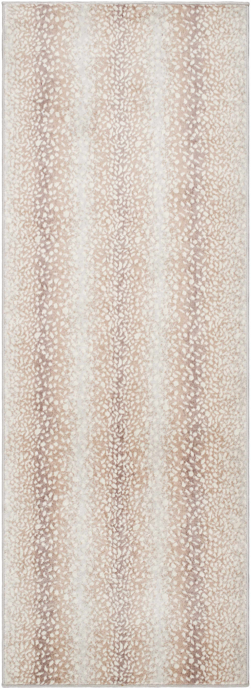 Pointblank Tan Leopard Print Rug