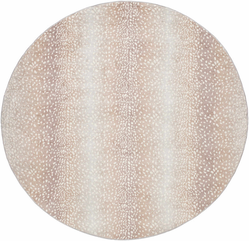 Pointblank Tan Leopard Print Rug