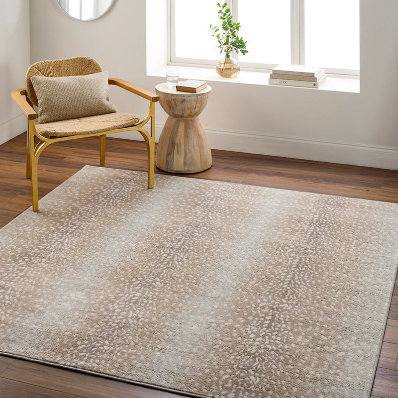 Vilt Modern Tan Area Rug