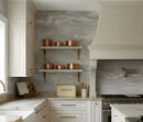 Romano Greige Polished Marble Look Porcelain Tiles 12x24