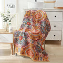 Romantic beige & black floral cotton bath towel bathroom decor by Decorbites