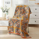 Romantic beige & black floral cotton bath towel bathroom decor by Decorbites