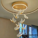 GobekUsa Butterfly LED Chandelier for Duplex Villa Living Room Romantic Wedding Decor