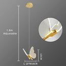 GobekUsa Butterfly LED Chandelier for Duplex Villa Living Room Romantic Wedding Decor