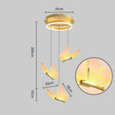 GobekUsa Butterfly LED Chandelier for Duplex Villa Living Room Romantic Wedding Decor