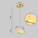 GobekUsa Butterfly LED Chandelier for Duplex Villa Living Room Romantic Wedding Decor