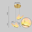 GobekUsa Butterfly LED Chandelier for Duplex Villa Living Room Romantic Wedding Decor