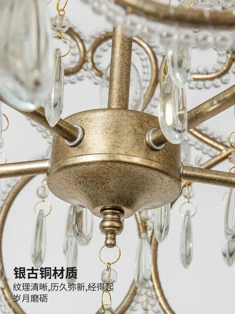 GobekUsa Crystal Heart Ceiling Light - Romantic Princess Bedroom Chandelier, photo 4 of 9