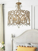 GobekUsa Crystal Heart Ceiling Light - Romantic Princess Bedroom Chandelier