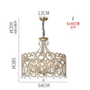 GobekUsa Crystal Heart Ceiling Light - Romantic Princess Bedroom Chandelier