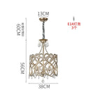 GobekUsa Crystal Heart Ceiling Light - Romantic Princess Bedroom Chandelier