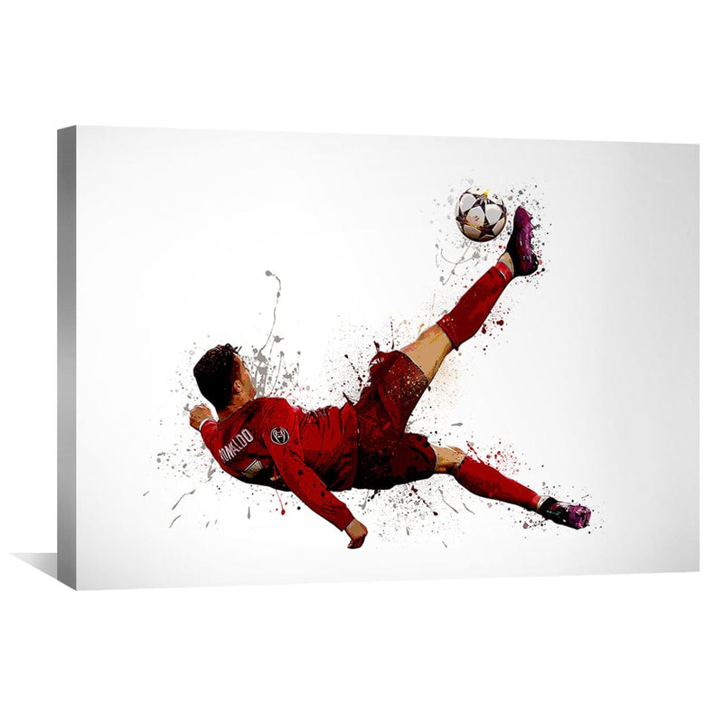 Ronaldo Bicycle Kick Canvas