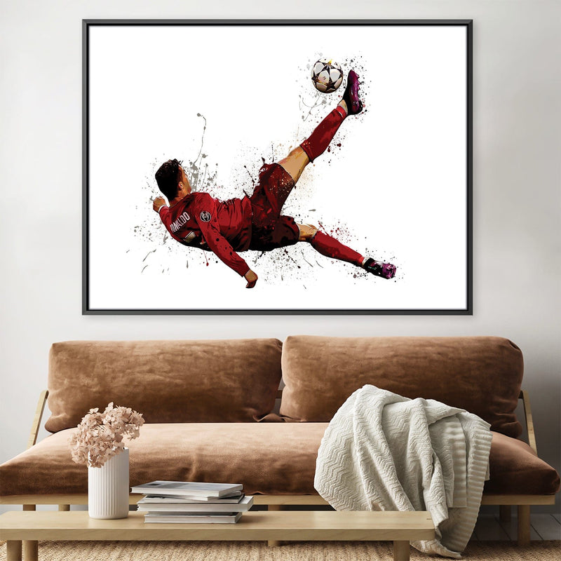 Ronaldo Bicycle Kick Canvas