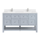 James Martin Breckenridge 60" Double Bathroom Vanity, Serenity Blue