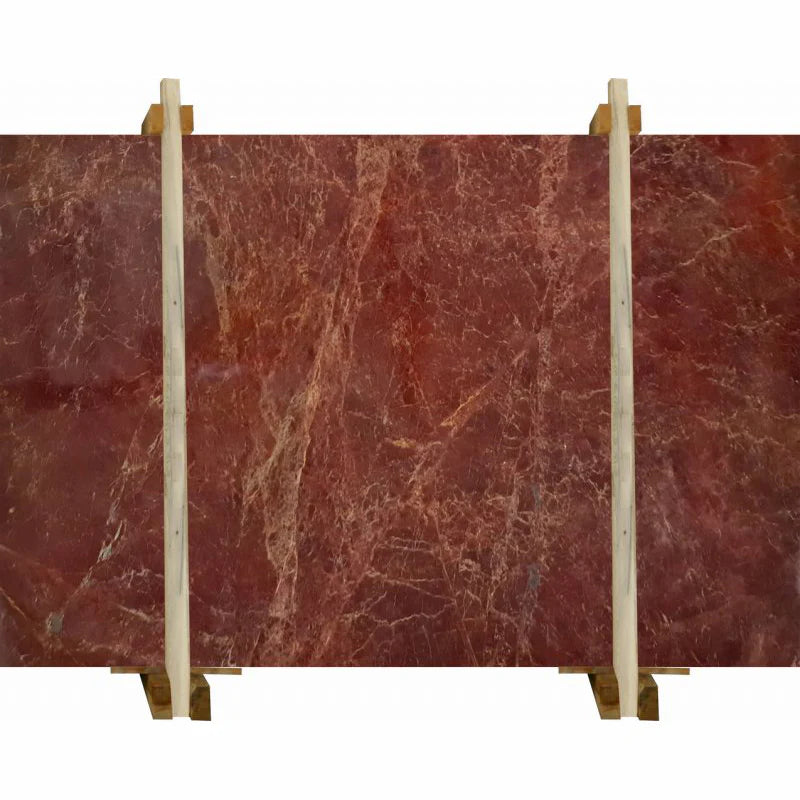 Rosa Anatolia Red Bookmatching Polished Marble Slab