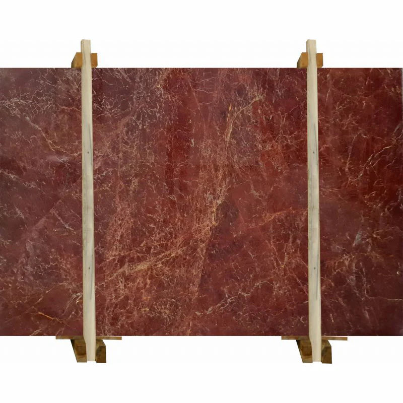 Rosa Anatolia Red Bookmatching Polished Marble Slab