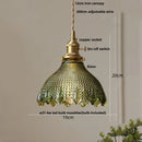 GobekUsa Glass Knob Switch LED Pendant Light - Nordic Modern Adjustable Hanging Lamp