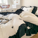 GobekUsa Rose Embroidered Duvet Cover Set, Princess Style