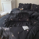 GobekUsa Rose Embroidered Duvet Set - Princess Style
