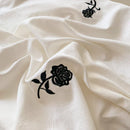 GobekUsa Rose Embroidered Duvet Set - Princess Style