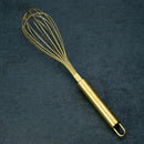 Rose gold & brass steel egg beater whisk set kitchen accessories by Decorbites