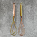 Rose gold & brass steel egg beater whisk set kitchen accessories by Decorbites