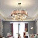 GobekUsa E14 LED Crystal Stainless Steel Rose Gold Pendant Lights