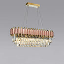 GobekUsa E14 LED Crystal Stainless Steel Rose Gold Pendant Lights