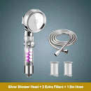 Rose gold high pressure shower head with filter for bathroom by Decorbites