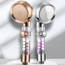 Rose gold high pressure shower head with filter for bathroom by Decorbites