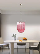GobekUsa 2025 Pink Glass Chandelier: Classic Kitchen & Living Room Lighting