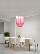 GobekUsa 2025 Pink Glass Chandelier: Classic Kitchen & Living Room Lighting