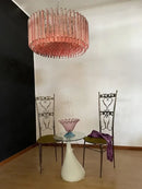 GobekUsa 2025 Pink Glass Chandelier: Classic Kitchen & Living Room Lighting