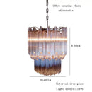 GobekUsa 2025 Pink Glass Chandelier: Classic Kitchen & Living Room Lighting