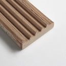 Rose Leather Fluted Thin Brick Tiles 2 1/4x7 9/16