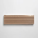 Rose Leather Fluted Thin Brick Tiles 2 1/4x7 9/16