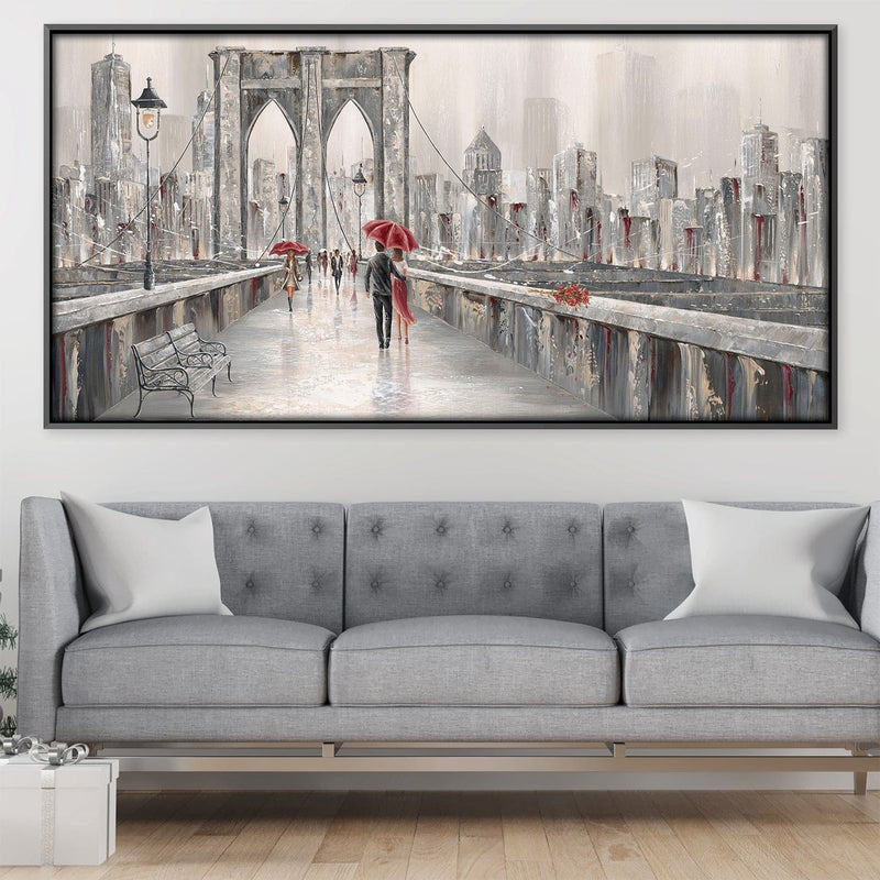 Roses Brooklyn Bridge Canvas