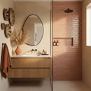Blush Glossy Subway Ceramic Tiles 3x9