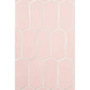 Blush Glossy Picket Ceramic Tiles 3x6