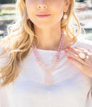 Rosie Pink Opal and Golden Bronze Ring