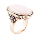 Rosie Pink Opal and Golden Bronze Ring