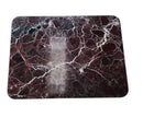 Rosso Levanto Marble Coffee Table - Polished Natural Stone Finish 24 x 31.5 x 16