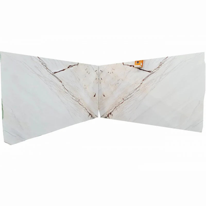 Rosso Venato White Bookmatching Polished Marble Slab