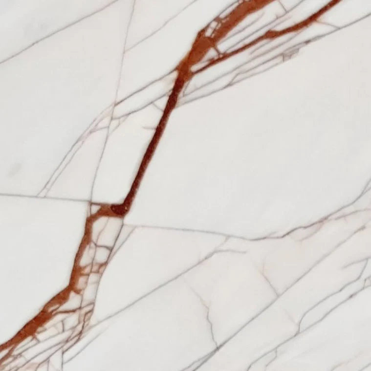 Rosso Venato White Bookmatching Polished Marble Slab