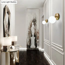GobekUsa Rotatable Glass Wall Sconce - Small and Stylish Postmodern Brass Light