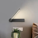 GobekUsa Rotatable LED Sconce: Modern White/Black Finish with Acrylic Shade for Wall Lighting in Warm/White