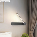 GobekUsa Rotatable LED Sconce: Modern White/Black Finish with Acrylic Shade for Wall Lighting in Warm/White