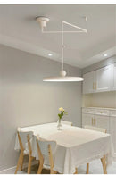 GobekUsa Rotatable Nordic LED Pendant Light - Cream Iron Chandelier